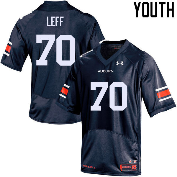 Auburn Tigers Youth Robert Leff #70 Navy Under Armour Stitched College NCAA Authentic Football Jersey WGC8774MU